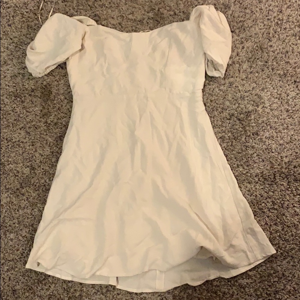 Pull and Bear Cream dress